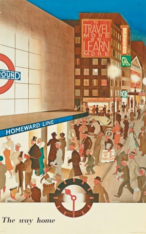 London Underground The way home poster